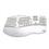 Adesso Tru-Form Media - Contoured Ergonomic Keyboard with Hot Keys - USB + PS/2 - White